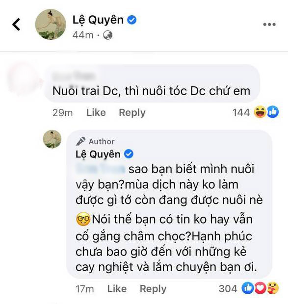 Lệ Quyên đáp trả gay gắt khi bị cà khịa nuôi trai, nói một câu nghe đã lỗ tai về tình yêu đích thực - Ảnh 3.