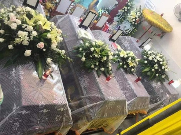 Đẫm nước mắt tang lễ gia đình có 4 người tử vong trong vụ cháy ở Quảng Ngãi - Ảnh 2.