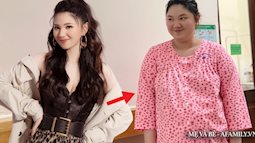 Mẹ Hà Nội đẻ lần đầu xinh đẹp vạn người mê, bầu lần 2 tăng vọt 40kg như bị biến hình khiến chồng đi công tác về không nhận ra vợ