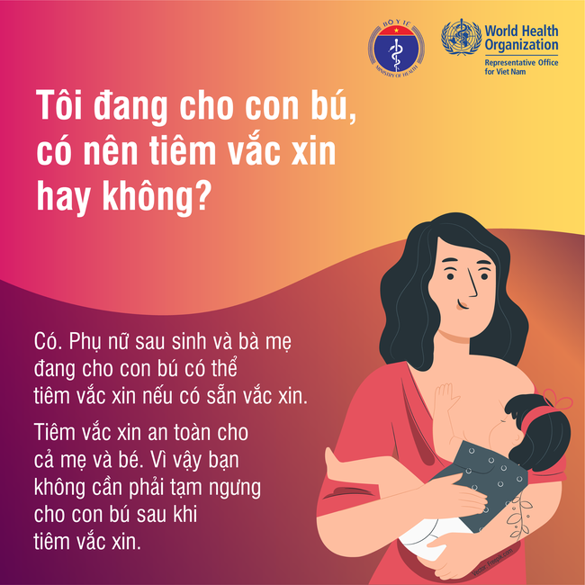 Sự thật về tiêm vaccine COVID-19: Đang có kinh nguyệt, có bầu, cho con bú có thể tiêm không? Có ảnh hưởng sinh sản không? - Ảnh 1.