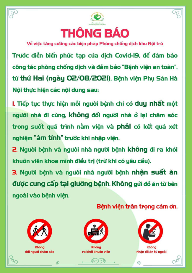 Hành trang vượt cạn mùa Covid tại bệnh viện Phụ sản Hà Nội, mẹ lưu ngay kẻo lỡ - Ảnh 6.