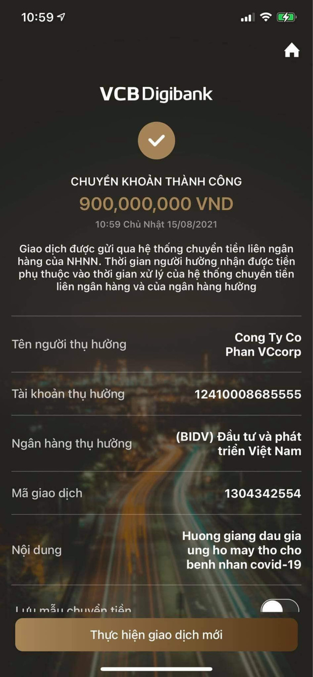 Nói là làm, Hương Giang chuyển nóng 900 triệu đồng mua đồng hồ Hublot của BTV Ngọc Trinh để quyên góp chống dịch - Ảnh 3.