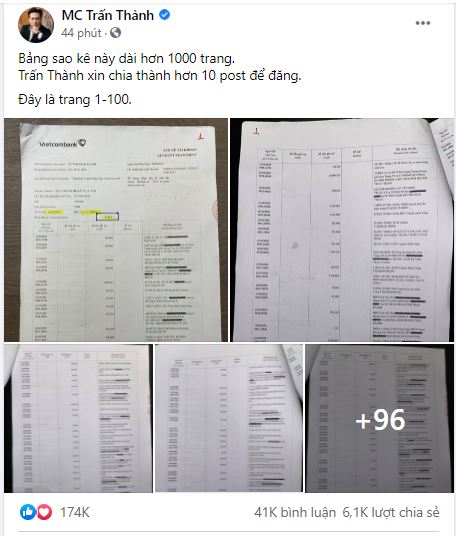 Dân mạng nhắc tới lời hứa 50 tỷ nếu sao kê, MC Trấn Thành từ chối và đưa ra phương án lạ - Ảnh 1.