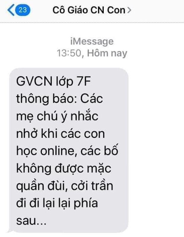 Con đang học online thì ông bố lướt qua camera, cô giáo xem xong đỏ mặt tía tai  - Ảnh 2.