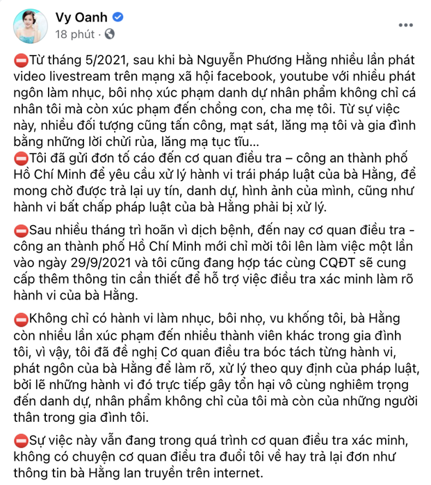 NÓNG: Vy Oanh tung rõ tiến trình kiện tụng CEO Đại Nam, khẳng định không có chuyện bị cơ quan điều tra đuổi về - Ảnh 3.