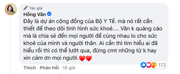 Bị nghi tiếp tục nhận quảng cáo sản phẩm kém chất lượng để kiếm tiền, NS Hồng Vân lên tiếng làm rõ - Ảnh 3.