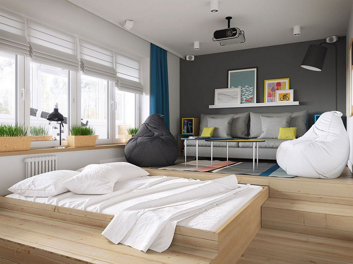 Nếu là người thông  minh thì nhà nhỏ đến đâu cũng có thể thiết kế được phòng ngủ đẹp - Ảnh 9.