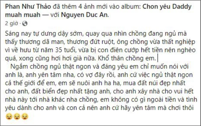 Phan Như Thảo bất ngờ xót xa cho chồng đại gia: 