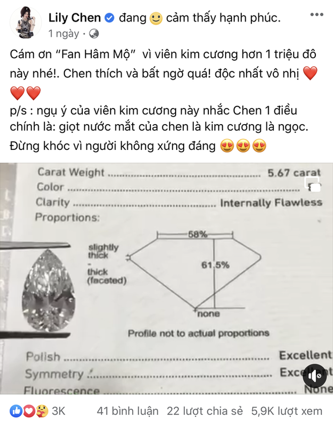 Chuyện gì đã xảy ra sau khi gái đẹp Tây Ninh khoe được fan hâm mộ tặng viên kim cương 1 triệu đô trên mạng? - Ảnh 2.