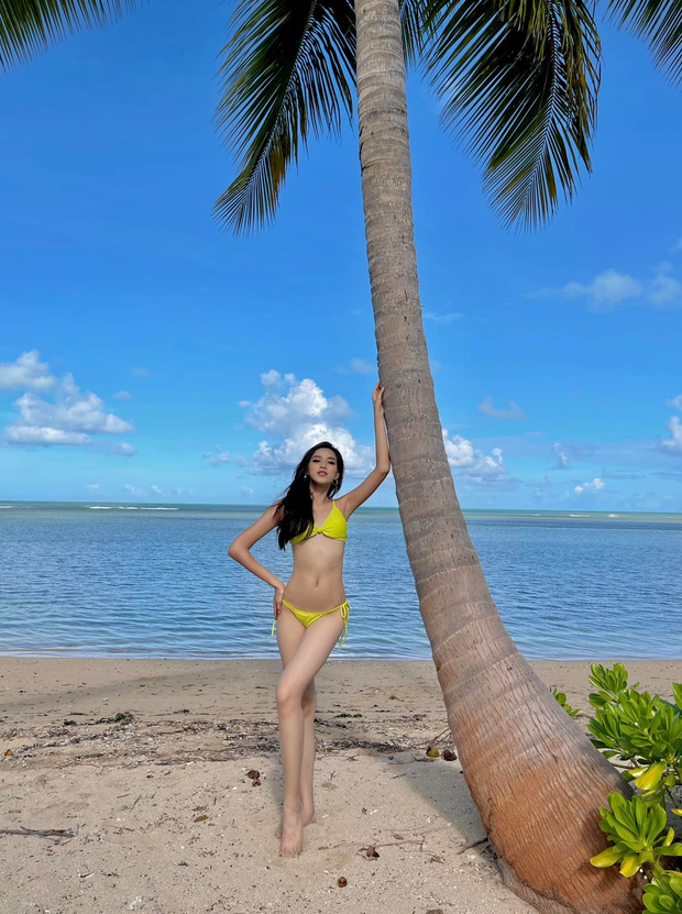 Đỗ Hà bung lụa diện bikini phô diễn body cực nuột, đôi chân dài 1m11 giật trọn spotlight tại Puerto Rico - Ảnh 3.