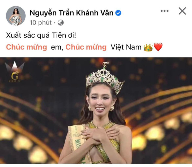 Quốc Trường, Phương Khánh và dàn sao Việt vỡ oà trước chiến thắng mỹ mãn của Tân Miss Grand Thuỳ Tiên - Ảnh 16.