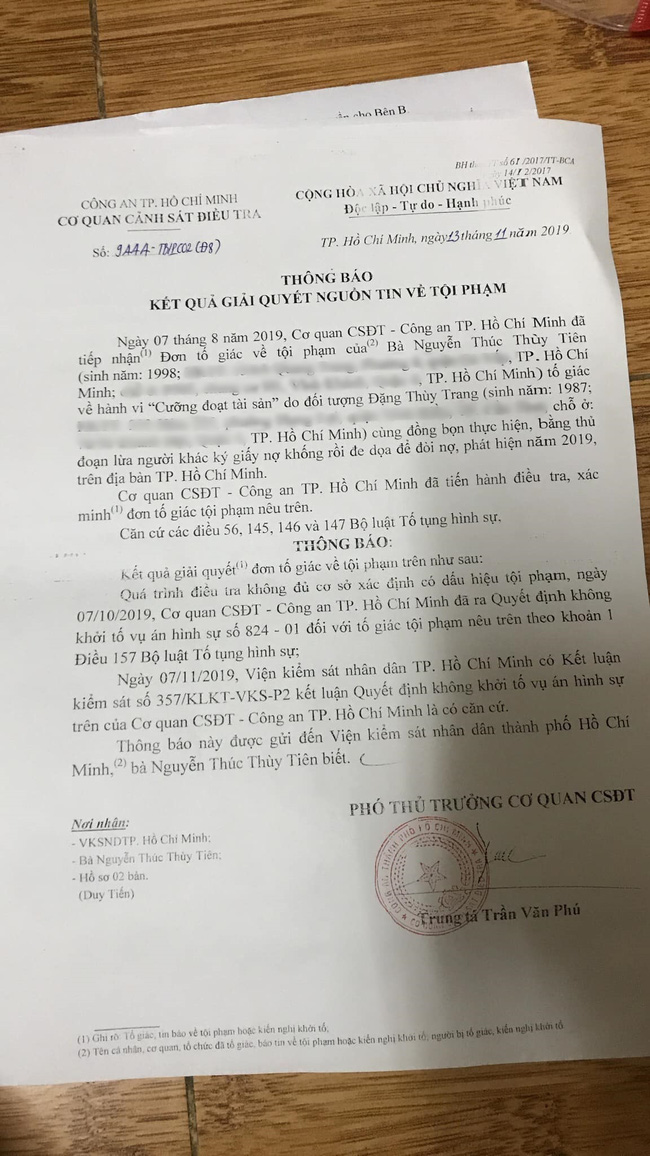 Nóng: Chị gái Đặng Thu Thảo tung toàn bộ kết quả điều tra của công an và tin nhắn vay nợ của Hoa hậu Thùy Tiên - Ảnh 3.