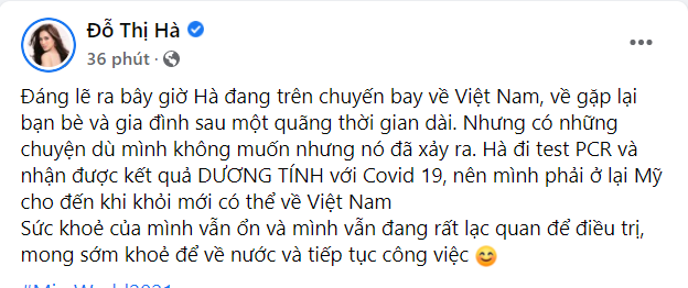 Nóng: Hoa hậu Đỗ Thị Hà nhiễm Covid-19 sau khi chung kết Miss World bị hủy - Ảnh 2.