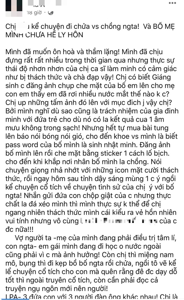 Bị tố là tiểu tam, sinh 3 con với 3 người đàn ông khác nhau, Lều Phương Anh lên tiếng - Ảnh 1.