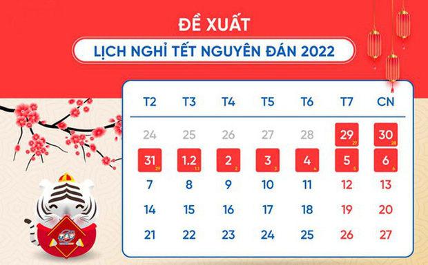 Tết Âm lịch 2022 có thể được nghỉ mấy ngày? - Ảnh 1.