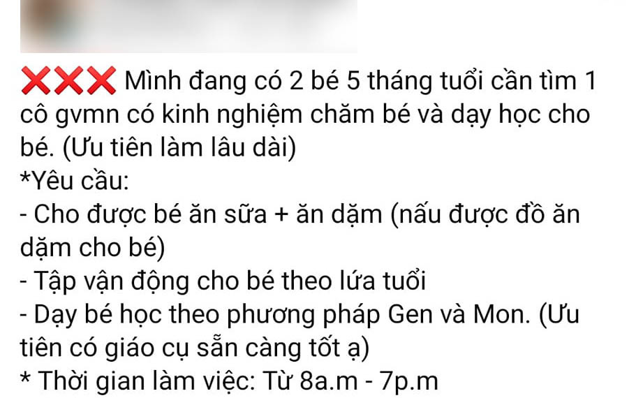 Tin tuyển giáo viên mầm non ở Hà Nội khiến dân tình tranh cãi nảy lửa: 