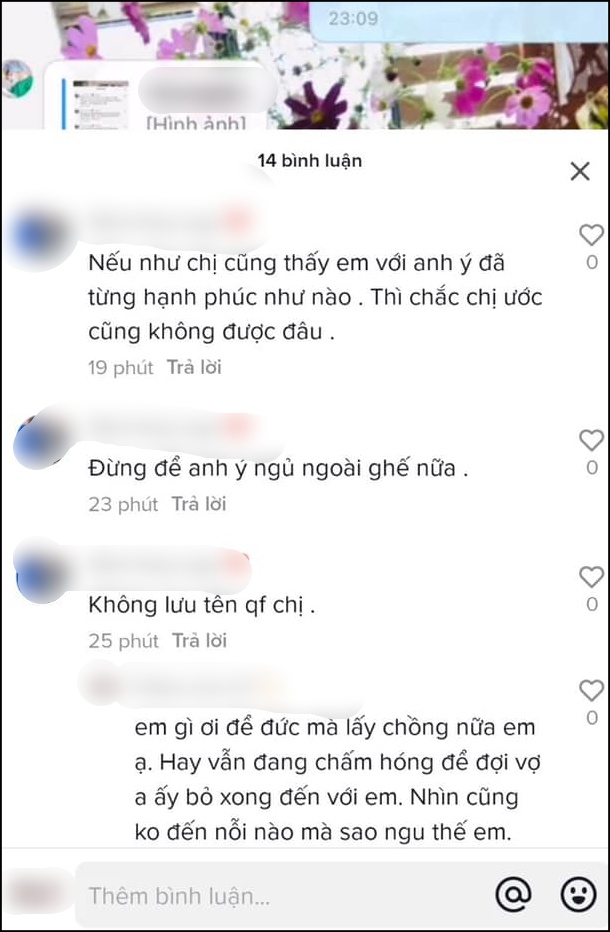 Tiểu tam ngông nghênh tuyên bố: 