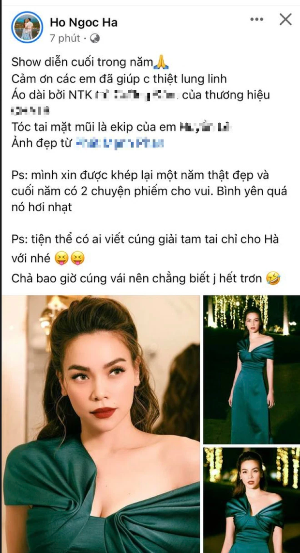 Hồ Ngọc Hà: Cuối năm có 2 chuyện phiếm cho vui, bình yên quá nó hơi nhạt - Ảnh 2.