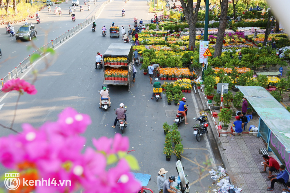 Đại hạ giá sáng 29 Tết mà người dân chỉ đến xem hoa, tiểu thương ngậm ngùi cắt cành than thở: Chưa năm nào ế như năm nay - Ảnh 1.