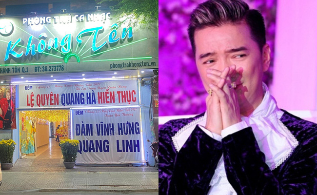 Đêm nay Đàm Vĩnh Hưng hát ở 2 nơi, băng rôn căng tràn ra đường, phía nữ CEO đại gia làm gì mà gây chú ý? - Ảnh 1.