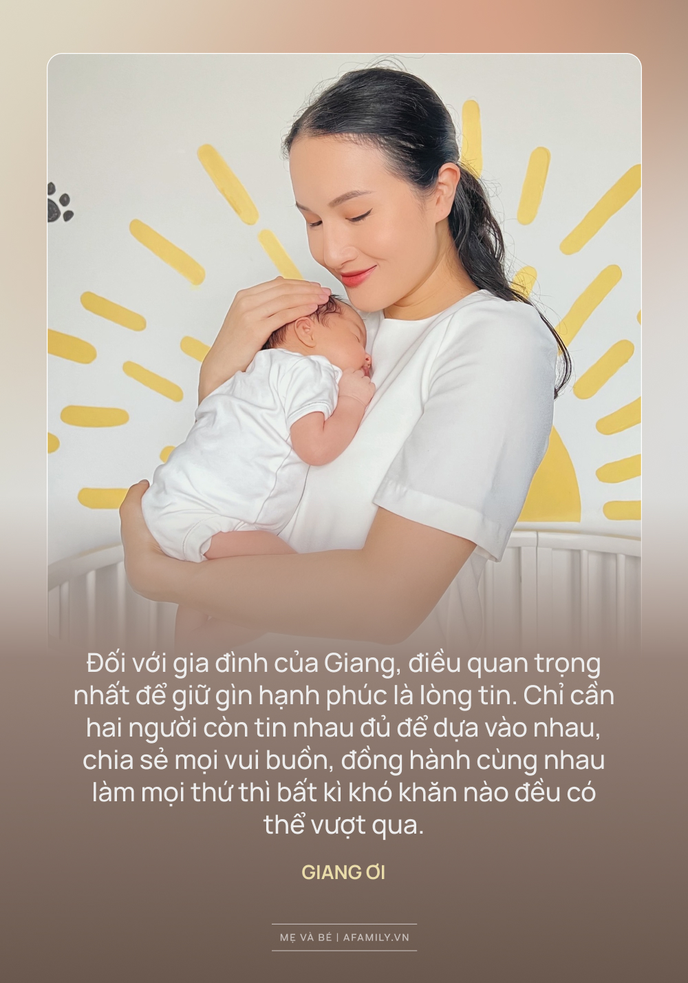 Giang Ơi và chuyện làm mẹ: Mọi mối quan tâm đều mang đặc thù của vũ trụ bỉm sữa, thi thoảng nhớ thời tự do nhưng mỗi ngày đều hạnh phúc vì có con - Ảnh 3.