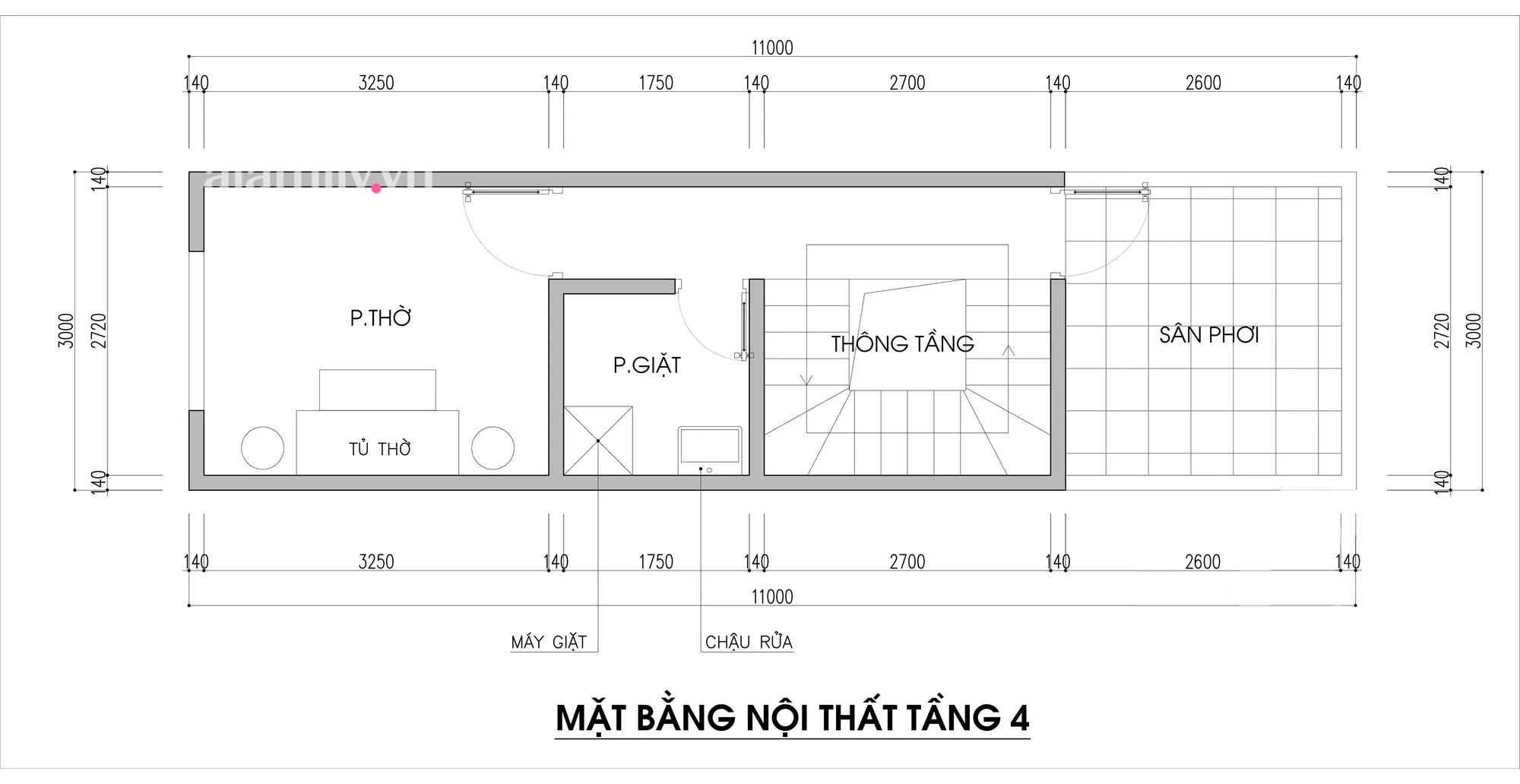 Thiết kế nhà ống 30m² cho gia đình 3 thế hệ với chi phí 147 triệu đồng - Ảnh 4.