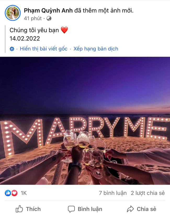 HOT: Phạm Quỳnh Anh ngầm xác nhận được trai trẻ cầu hôn trên bãi biển - Ảnh 3.