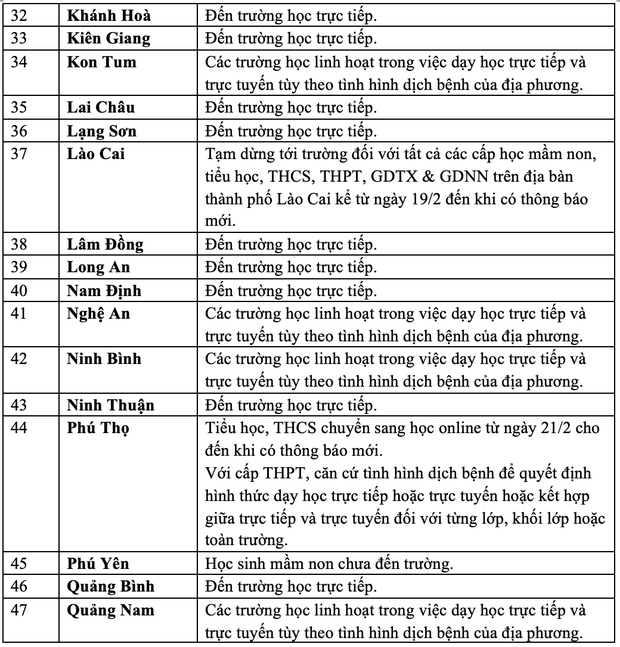 MỚI NHẤT: 15 tỉnh, thành cho học sinh nghỉ học vì số ca F0 tăng mạnh - Ảnh 4.