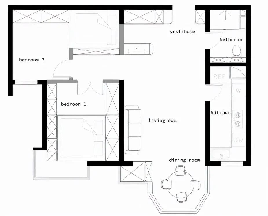 Căn hộ nhỏ 73m² phong cách đơn giản có lối bố trí độc đáo, đặt phòng ăn bên ngoài ban công - Ảnh 1.