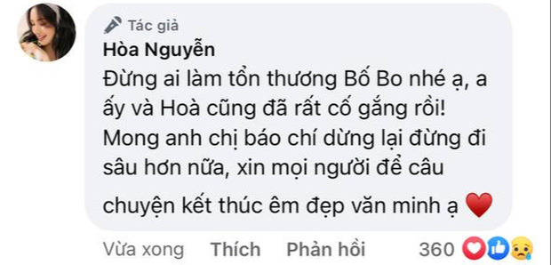 2 cuộc chia tay văn minh: Hoà Minzy một mực bảo vệ tình cũ, Phạm Quỳnh Anh thay Quang Huy làm rõ 1 điều! - Ảnh 6.