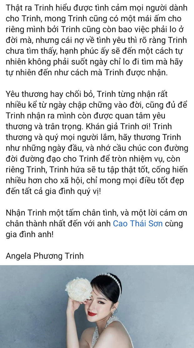 Angela Phương Trinh đường ai nấy đi với Cao Thái Sơn sau 3 ngày tìm hiểu: Mình sẽ là tri kỷ - Ảnh 4.