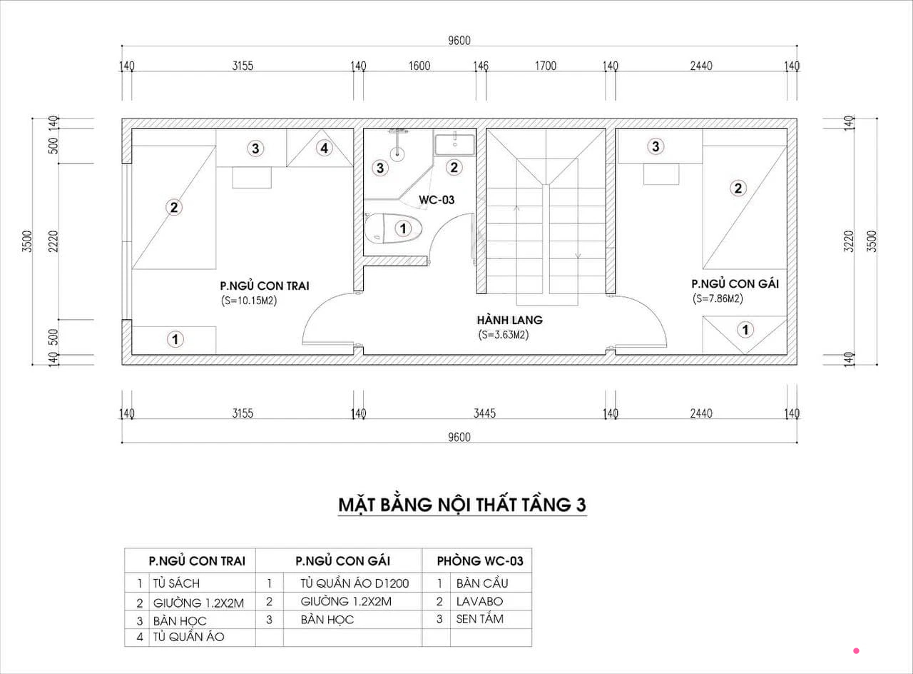 Tư vấn thiết kế nhà ống hẹp với diện tích 30m² cho gia đình 5 người ở đủ sáng và hợp phong thủy - Ảnh 3.