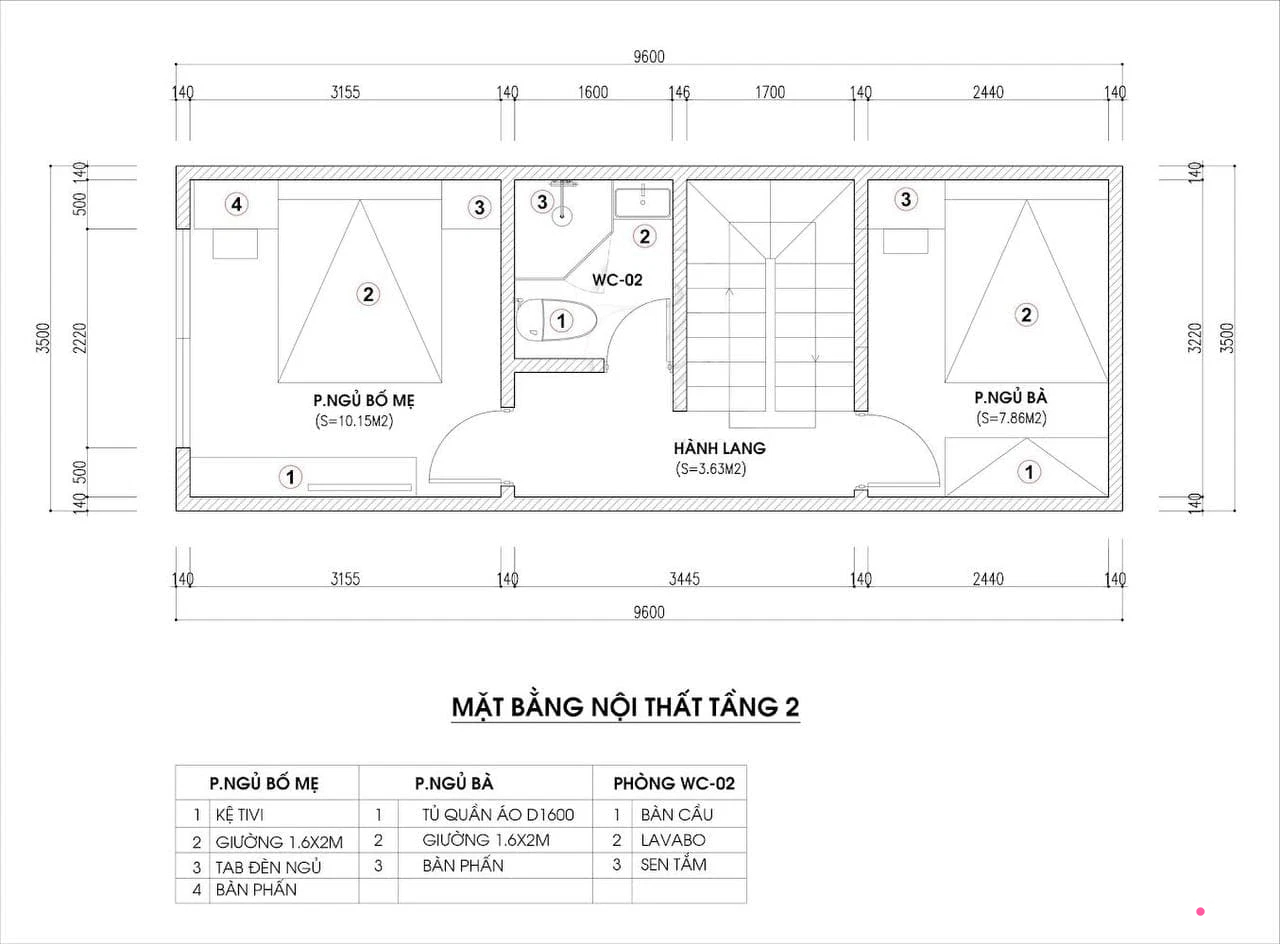 Tư vấn thiết kế nhà ống hẹp với diện tích 30m² cho gia đình 5 người ở đủ sáng và hợp phong thủy - Ảnh 2.