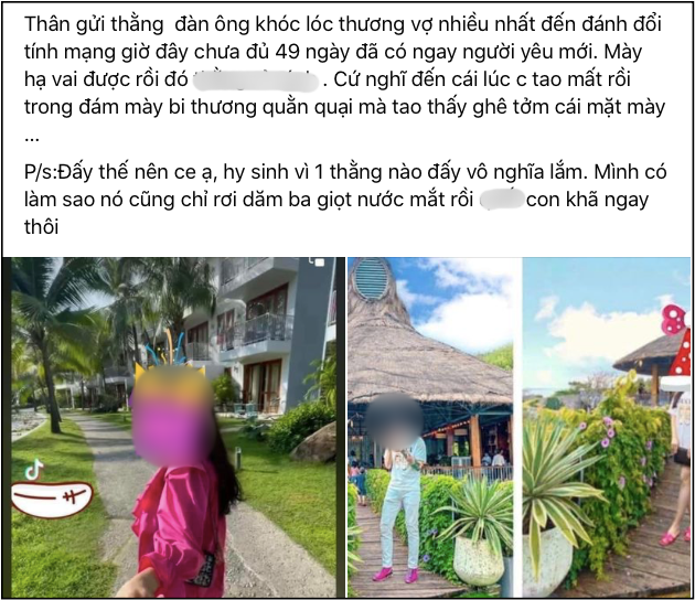 Vợ con mất chưa được 49 ngày, chồng đã công khai tình tứ với người yêu mới và những tiết lộ về 