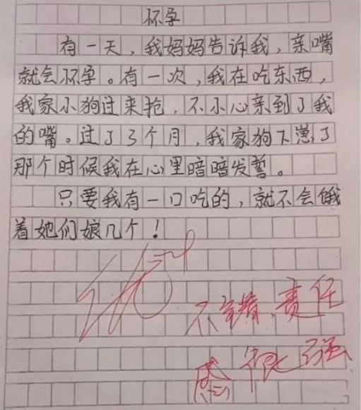 Bố mẹ tá hoả vì bài văn Mang thai của con trai, cô giáo tấm tắc khen: Quá tuyệt vời! - Ảnh 3.