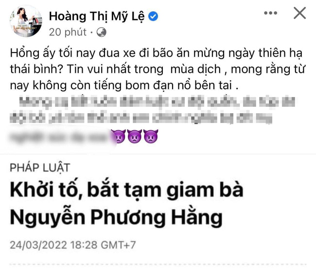 Loạt sao Vbiz có động thái gây chú ý sau thông tin bà Phương Hằng bị khởi tố, riêng Trang Trần nói đúng một câu - Ảnh 3.