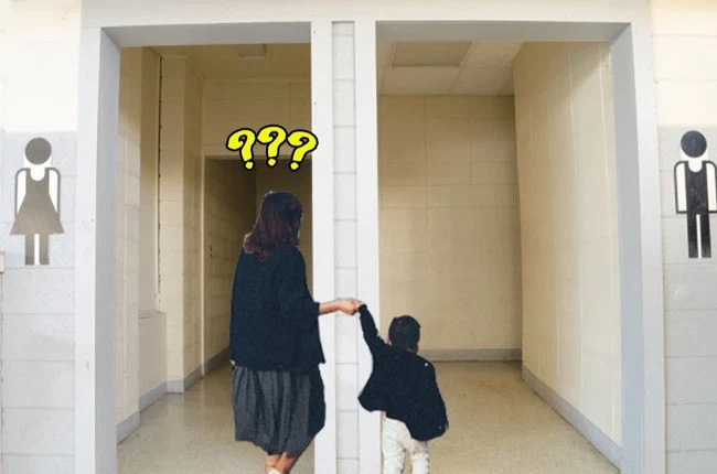 Mẹ không nên dẫn con trai vào nhà toilet nam ở nơi công cộng, vậy phải làm thế nào mới HỢP LÝ? Câu trả lời của một Hoa hậu được khen 
