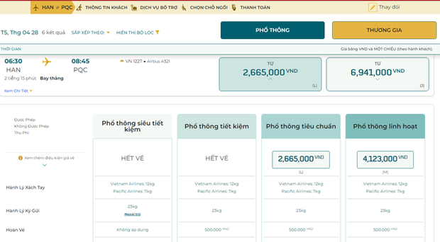 Giá vé máy bay dịp 30/4 - 1/5 tăng từng ngày, các chặng hot giá lên gần chục triệu - Ảnh 3.