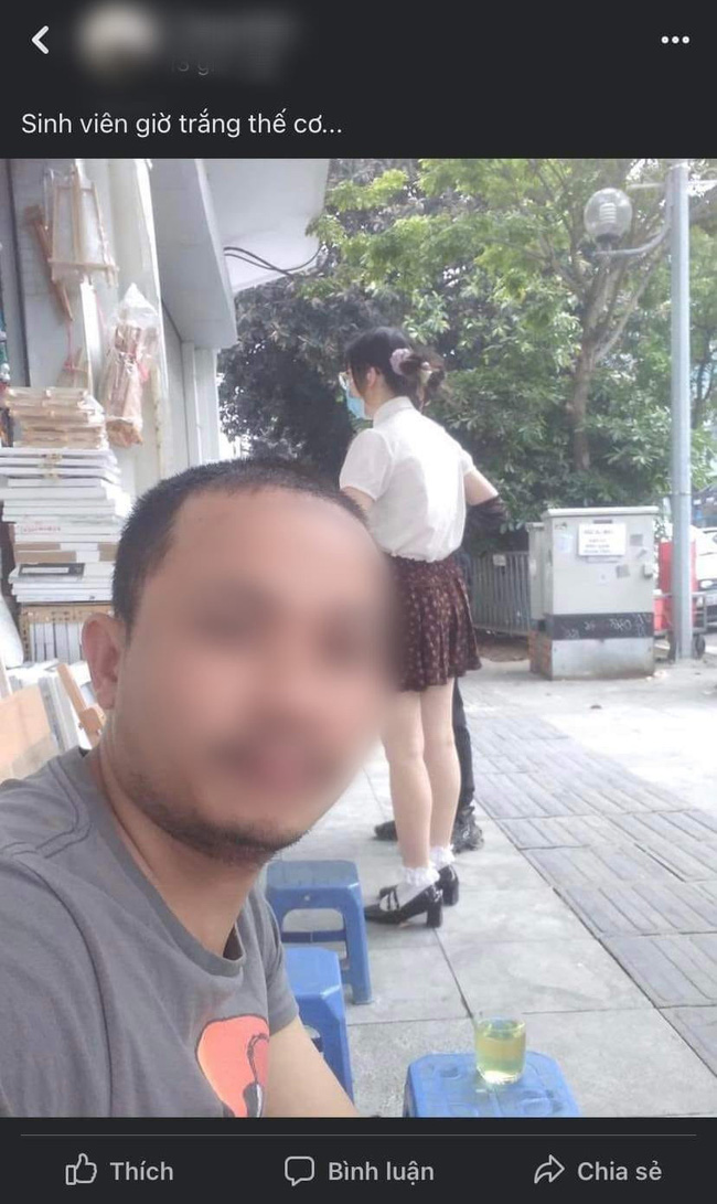 Xôn xao vụ nữ sinh Hà Nội bị người lạ chụp lén ngoài cổng trường, đăng lên Facebook quấy rối: Có cả giáo viên vào bình luận khiếm nhã - Ảnh 1.