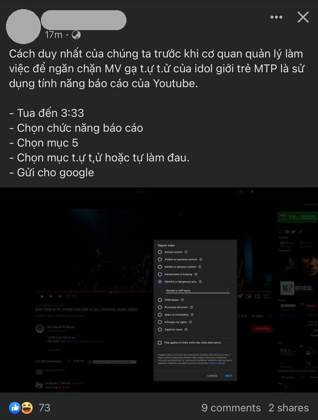 Dư luận phẫn nộ: Dù chỉ là một đứa trẻ bắt chước theo cái kết của MV đã là quá kinh hãi rồi, phải không Tùng? - Ảnh 7.