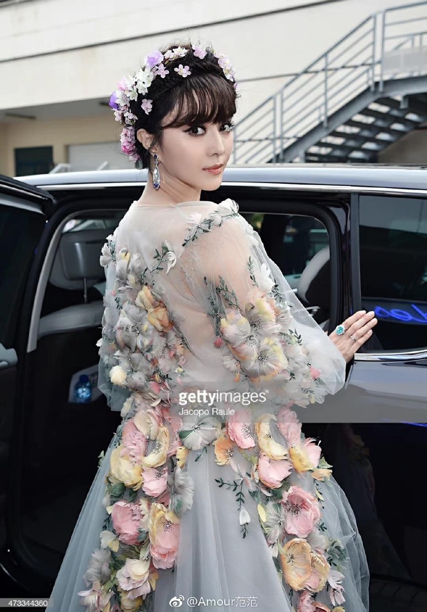 Có 1 năm Phạm Băng Băng thống trị thảm đỏ Cannes: Đẹp nao lòng với bộ đầm hoa như tiên tử, ống kính Getty Images cũng chịu thua - Ảnh 7.