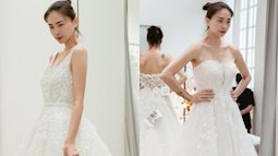 Cận cảnh 3 mẫu váy cưới Ngô Thanh Vân sẽ mặc trong hôn lễ trên bãi biển Đà Nẵng