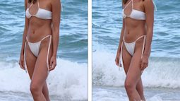 "Thiên thần nội y" Taylor Hill chụp ảnh bikini phô đường cong tuyệt mỹ