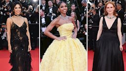 Thảm đỏ Cannes lần thứ 75 ngày 1: Mỹ nhân "Những bà nội trợ kiểu Mỹ" diện đầm xuyên thấu giữa dàn sao Hollywood