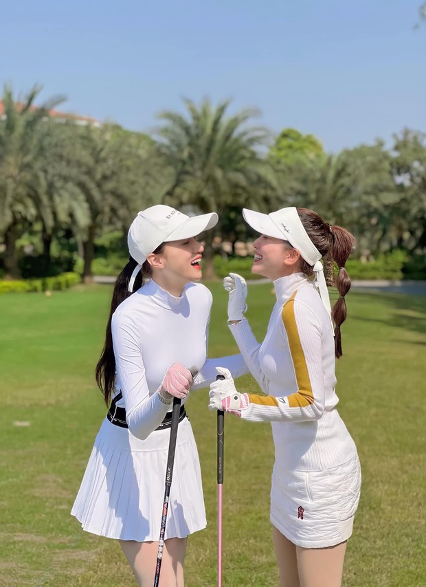 Dàn hậu đình đám khoe dáng trên sân golf - Ảnh 16.