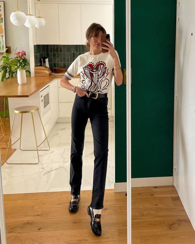 Quý cô người Pháp diện quần jeans ống đứng xuyên mùa hè, gợi ý 11 cách mặc siêu hợp nàng 30+ - Ảnh 5.