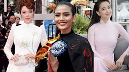 4 sao Việt diện áo dài tại Cannes: Thanh tao, đơn giản mà tỏa sáng ngời ngời