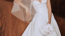 Nàng hậu xứ Quảng có gương mặt đạt "tỷ lệ vàng" đẹp ngọt ngào khi mặc váy cưới