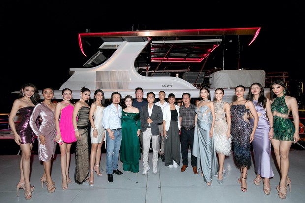 Hoa hậu Thùy Tiên diện váy trắng thanh lịch dự dạ tiệc cùng Mr. Nawat và Hoa hậu Hòa bình Thái Lan - Ảnh 1.