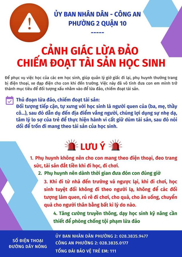 TP.HCM: Một học sinh lớp 5 bị kẻ xấu lột sạch tài sản trên người - Ảnh 1.